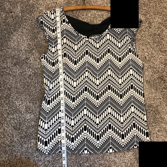 Rue 21 Black And White Bow Shirt Size Xtra Large - Picture 6 of 7